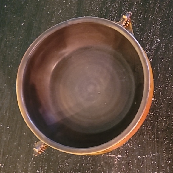 VINTAGE Roseville Pottery Pinecone Bowl with small Handles - Picture 3 of 6